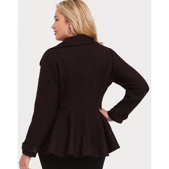 TORRID NWT WOOL FIT AND FLARE COAT *****SIZE 6X******* - Picture 3 of 8
